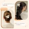 KISARG Hair Clip Half Up Small Strong Hold Lightweight Thin Womens 6.3cm Length White