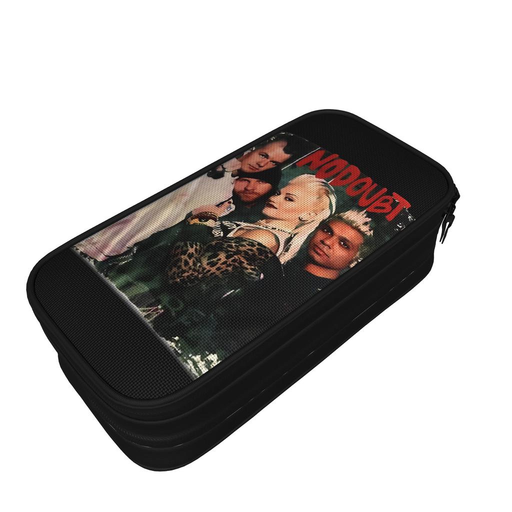 No Doubt Rock Band Pencil Cases Fun Pen Box Bag for Student Large Storage Students School Zipper Pencilcases