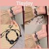 Unique Chinese Style Black Resin Stone Beaded Bracelet For Women