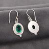 Украшения из драгоценных камней Зеленый Изумруд, Серьги из стерлингового серебра 925 пробы, Ослепительные украшения ручной работы, Подарок для женщин - серьги для медитации