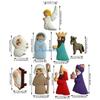 090D 9Pieces Nativity Scene Christmas Novelty Button Flat Back Charm Embellishments