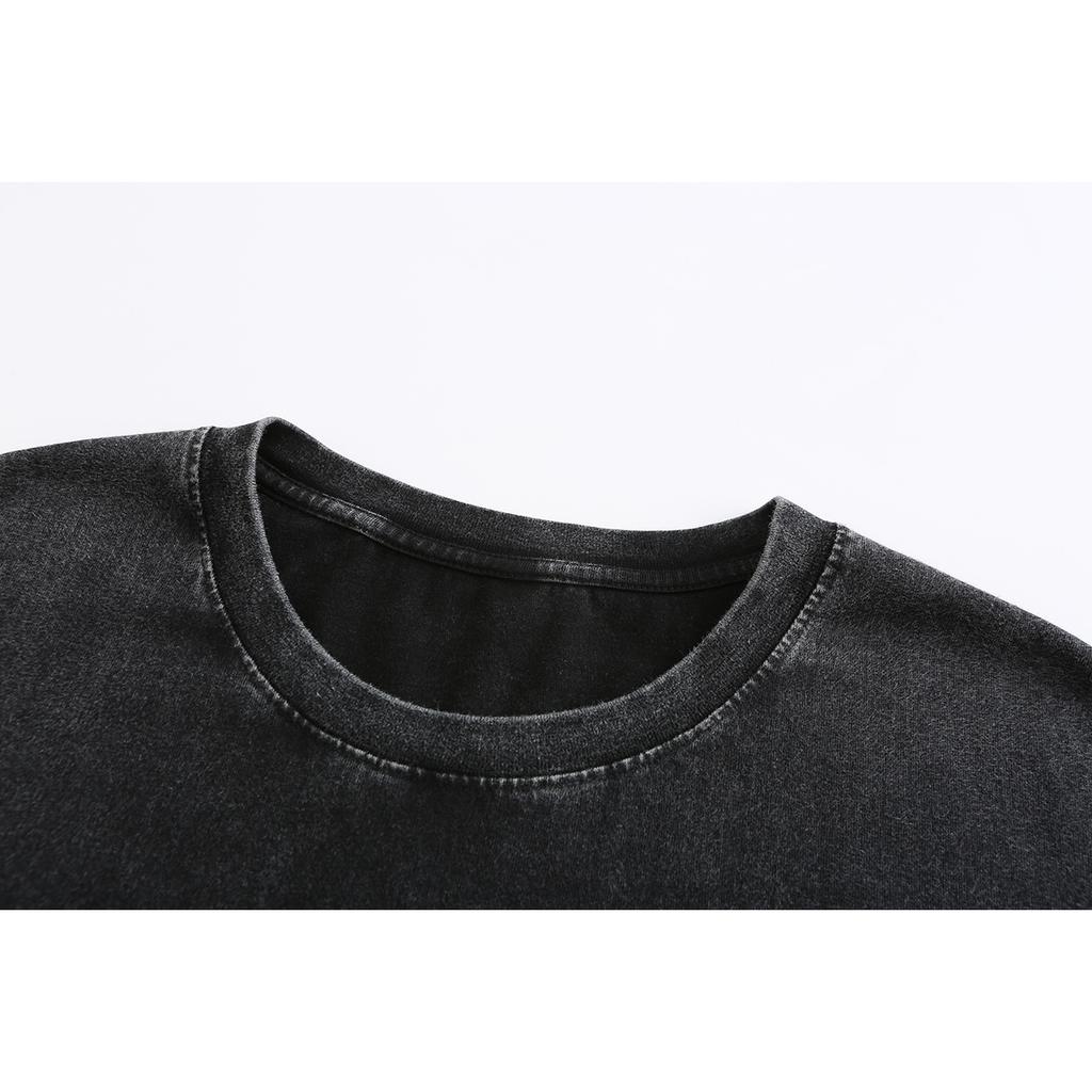 100% Cotton 230gsm Washed Old Craft Oversized T Shirt Big Size O-neck Oversized Men Tshirt Cool T-shirt Women Tee Shirts Tops