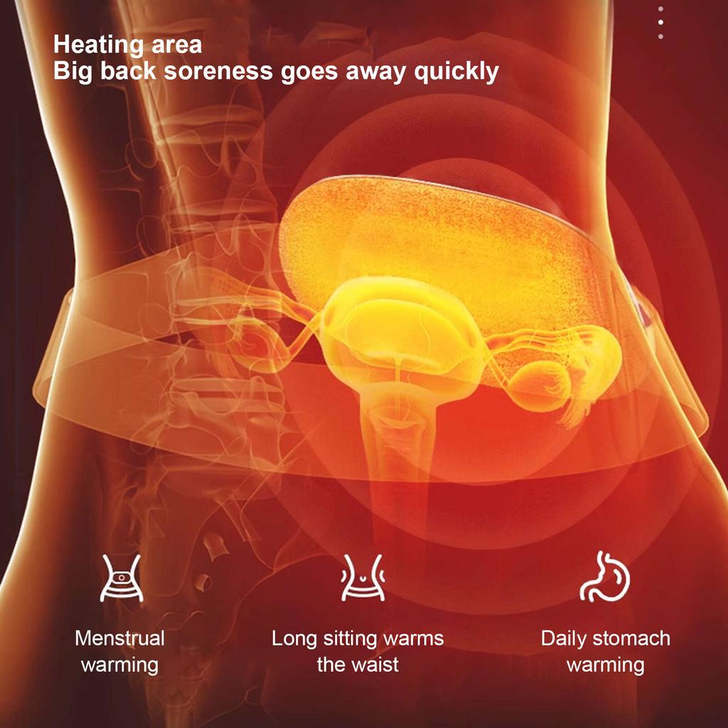 Электрический поясной ремень с горячей компрессией, вибрацией, уменьшением болезненности, массажем, интеллектуальным перезаряжаемым поясным ремнем