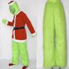 Halloween Cosplay Costumes COS Grinch Green Hair Monster Clothes Mask Christmas Grinch Play Costume Thief Grinch Doll