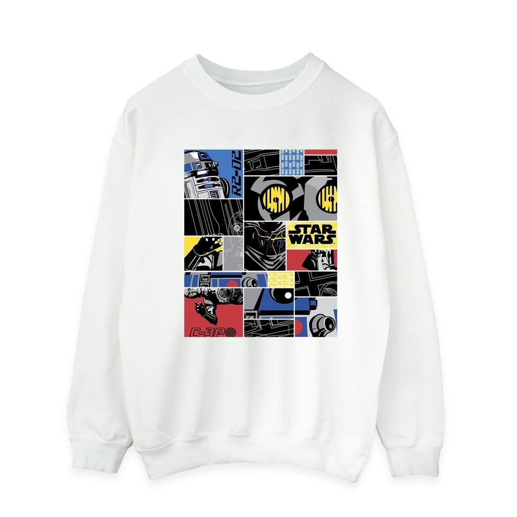 Star Wars Mens Droid Montage Sweatshirt
