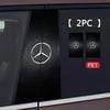 Car Center Pillar Logo Stickers Accessories For Mercedes Benz W205 W204 W203 W212 GLC CLA GLA AMG C180 C200 C300 C63 Coupe C43 TUVWZ1