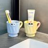 Керамический стакан для полоскания рта, высокоценный бытовой стакан для чистки зубов, парный стакан для умывания, пара стаканов для ванной комнаты, зубная банка, стакан для зубной щетки