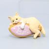 Cute Cartoon Cat Aquarium Ornaments Lovely Artificial Cat Figurine Monitor Desk Edge Creative Decorations