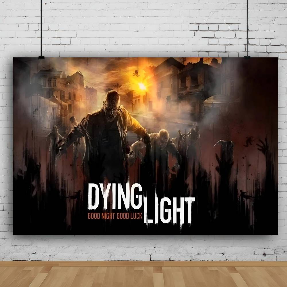 Dying Light Аниме Фотофон Печать Фон Постер Вечеринка Фон Ткань Бассейн Печать Фон