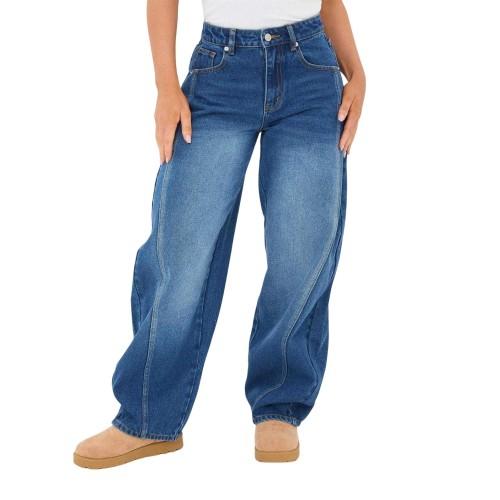 I Saw It First Womens/Ladies Barrel Jeans
