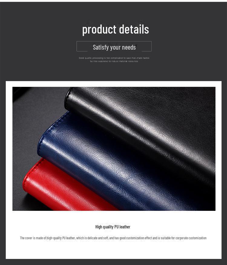 Набор из кожаных блокнотов с магнитной застежкой — с возможностью нанесения логотипа, включает блокноты формата A5 и B5 с отрывными листами в подарочной коробке