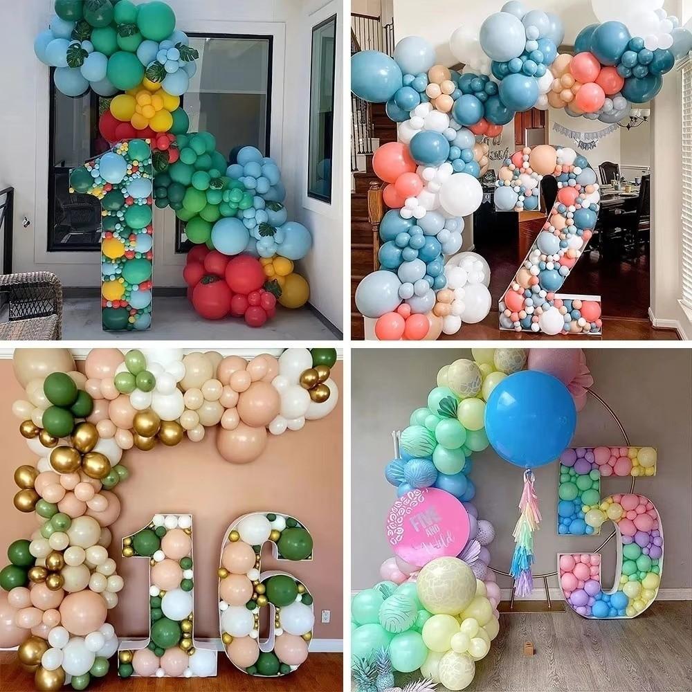 91.5CM 3D Balloon Frame Three-dimensional Digital KT Board Decoration  Baby Shower