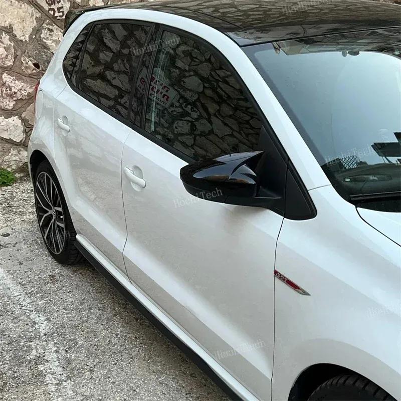 Высококачественная накладка на боковое зеркало заднего вида для Volkswagen VW Polo MK5 6R 6C 2009-2017 в стиле звукового сигнала OX.