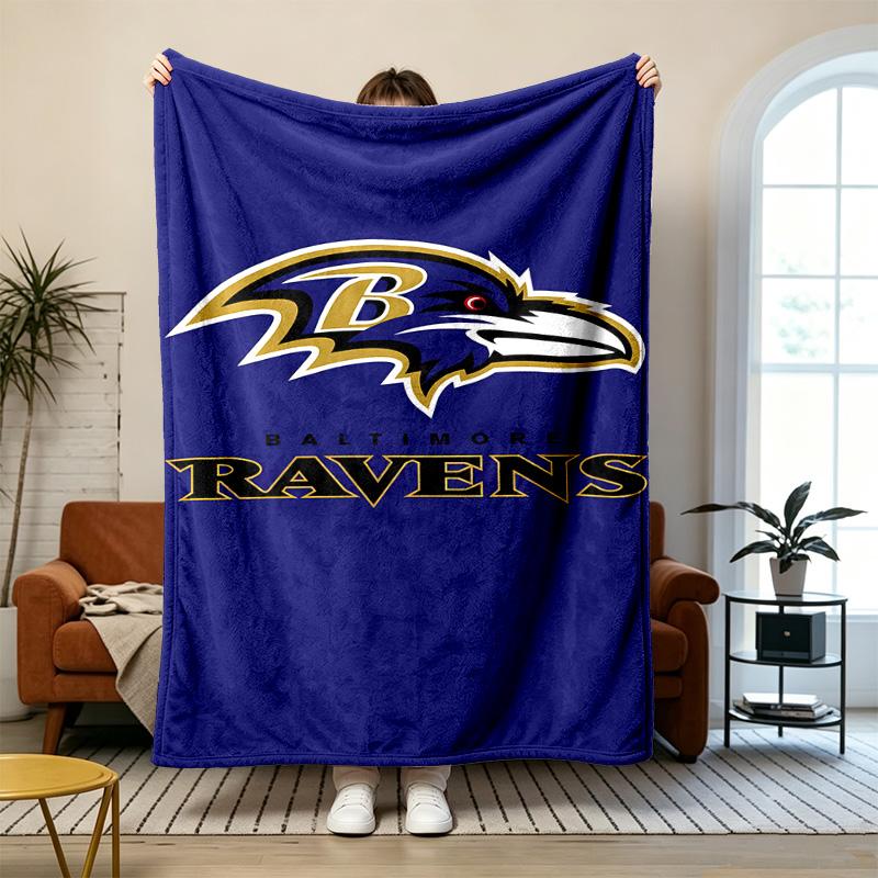 Baltimore Ravens Soft and comfortable flannel Suitable for sofas living rooms outdoor camping travel and also makes a great anniversary gif