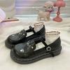 Модные Милые Котенок Японские Большеголовые Маленькие Кожаные Туфли Форма Jk Плоские Мягкие Сестра Все Сочетается Студенческие Туфли Мэри Джейн Одинарные Туфли