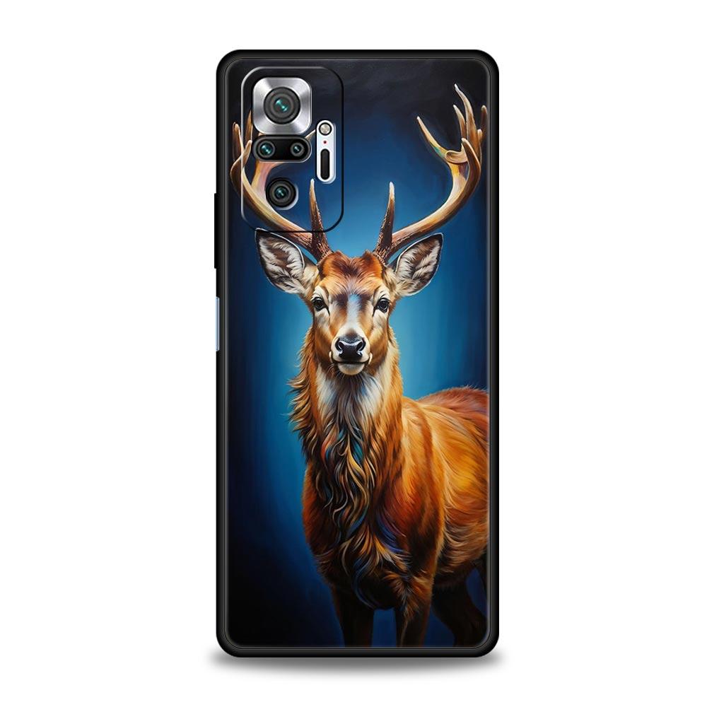 Deer Lichee Pattern Phone Case Cover for Redmi 14C 10C Note 15 14 13 12 10 11 K40 Pro Plus 5G Soft TPU Shockproof Shell Fundas