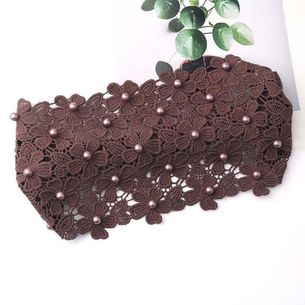 Нескользящие широкие повязки для волос, полый обруч для волос, модная жемчужная повязка на голову для женщин