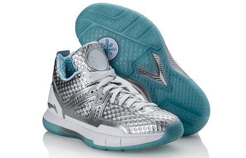 Li Ning WOW 5 Way Of Wade 5 Удобные Нескользящие Легкие Низкие Баскетбольные Кроссовки Мужские Серебристо-Белые ABAL047-35
