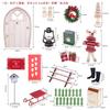 Miniature Christmas Fairy Garden Doorway Set With Dollhouse Accessories Wooden Craft Decor Teenage Adults
