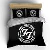 Foo Fighters Black Bedding Set Bedding set (1 duvet cover, 2 pillowcases, duvet not included)