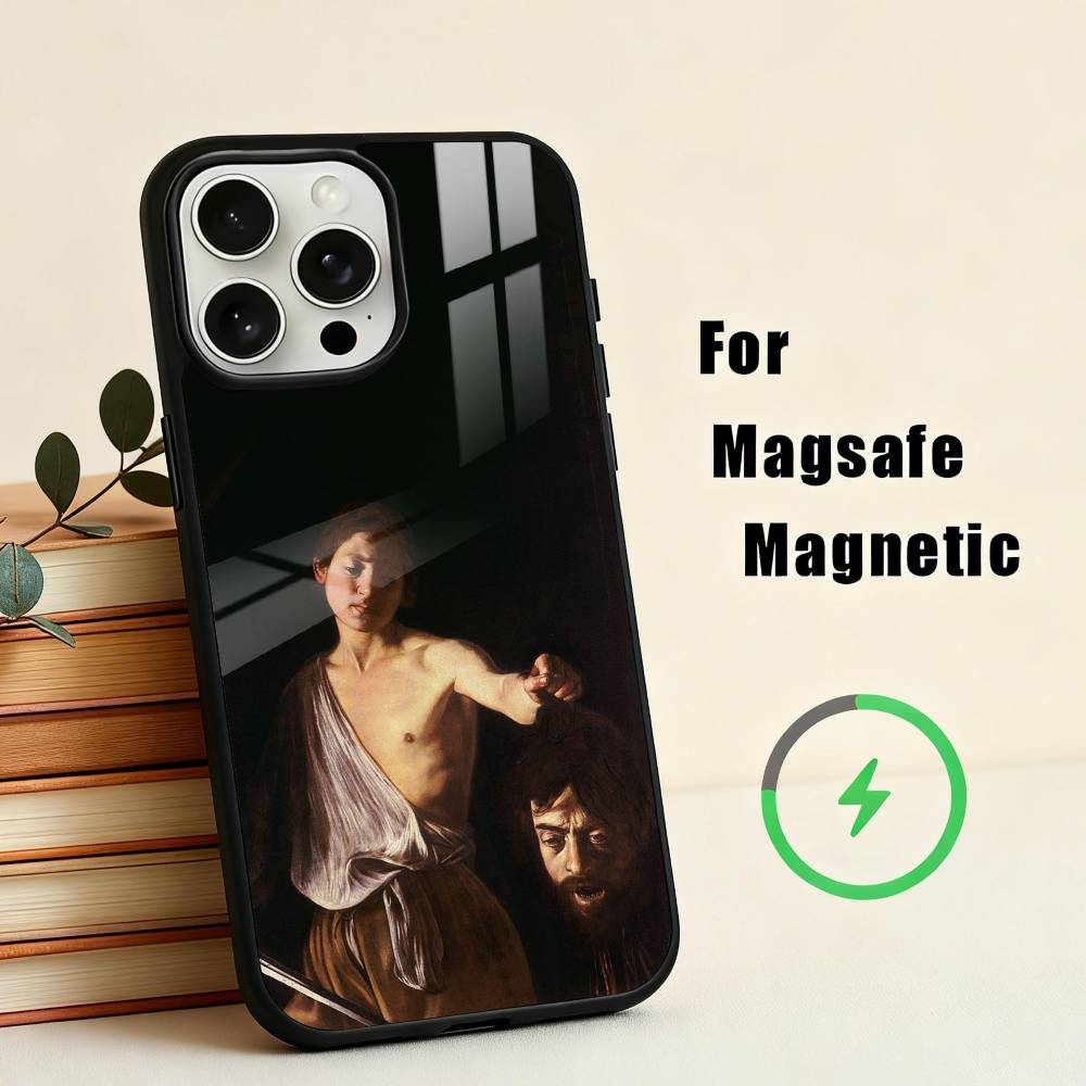 C-Караваджо-O P-Картина-G Чехол для телефона для iPhone 17,16,15,14,13,12,Plus,Pro,Max для Magsafe Магнитная беспроводная зарядка