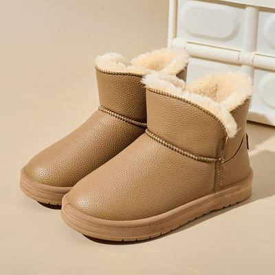 Новые Роскошные Женские Ботинки Толстые и Хлопковые Теплые Зимние Сапоги на Толстой Подошве Противоскользящие Женские Современные Ботинки с Вельветом