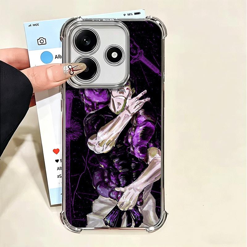 Аниме Фушигуро Тодзи JUJUSU Мягкий чехол для телефона для Xiaomi Poco X7 X8 Pro Max X6 X5 X3 F8 Ultra F7 M8 M7 M5S Redmi 15C 15A 15 14C 13