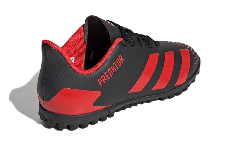 adidas Predator 20.4 TF J Нескользящие Устойчивые к истиранию Низкие Детские Футбольные Бутсы Черно-Красные Детские EF1956
