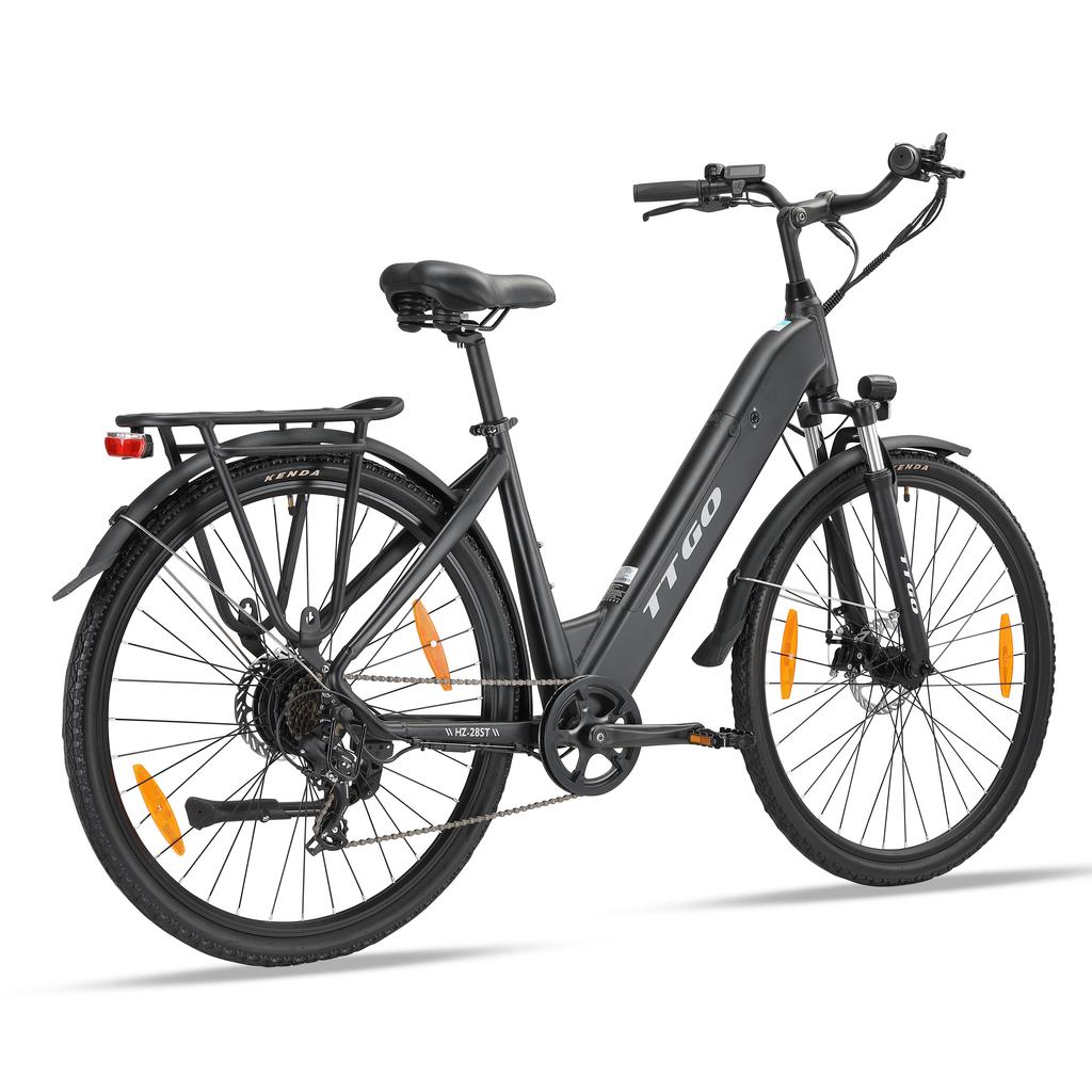 TTGO HZ-28ST электровелосипед для взрослых 28" Step-thru Commuter City Ebike 250W мотор 36V 20Ah аккумулятор
