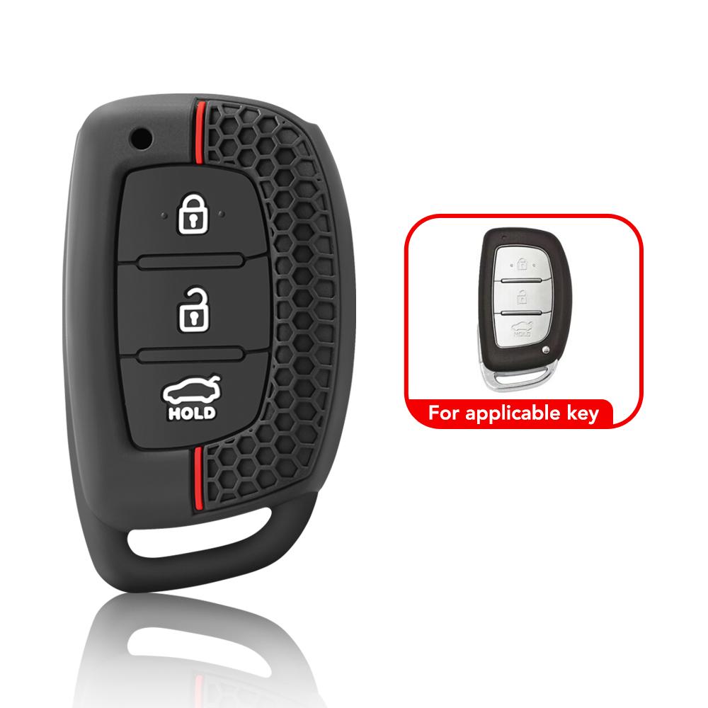 3 4 Button Silicone Car Smart Key Case Cover For Hyundai Tucson Santa Fe Rena Sonata Elantra Creta Ix35 Ix45 I10 I30 I40 Accessories