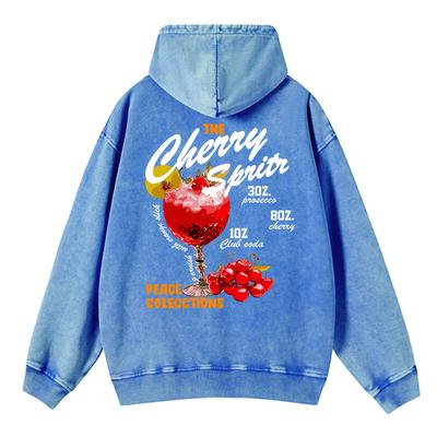 Модная женская толстовка с капюшоном с принтом The Cherry Sprits, уличная одежда, теплые хлопковые пуловеры оверсайз, осенне-зимняя одежда