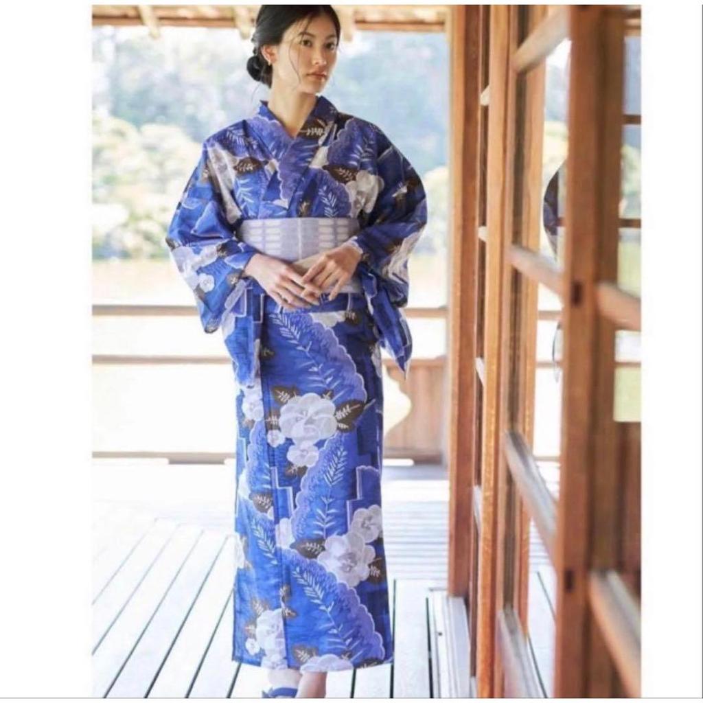 Used Today only sale: Lagunamoon Yukata TSUBAKI with obi, new with tags