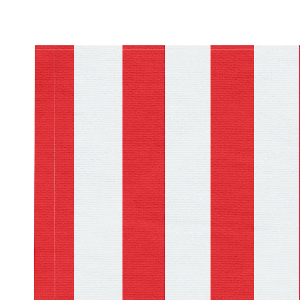 Awning Fabric Red and White Striped 4.5 x 3.5 m