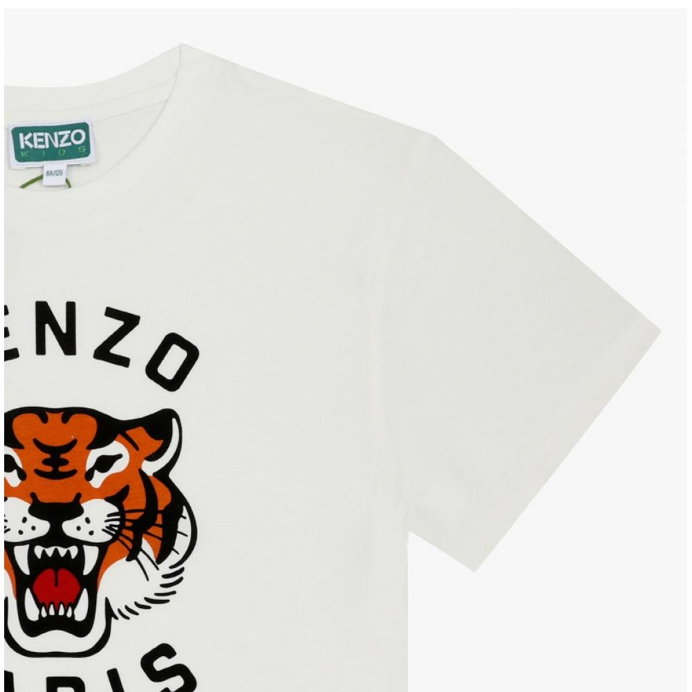 Kenzo Kids Футболка с коротким рукавом Тигр K61505 117