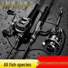 Road Runner Fishing Set: ML Trout & Long Cast Rod with Spinning & Baitcasting Reels for Beginners