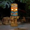 Tiki Totem Decor for Hawaiian Party, Solar Tiki Lights Outdoor Statues Backyard,Tropical Decor, Garden Statues for Outside Patio