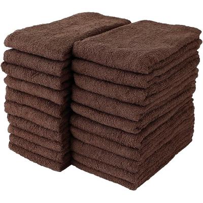 GamachaTowel Набор тонких полотенец для лица для использования в качестве кухонных полотенец для рук или нежных для лица. Regular size (22 цвета) [Какао, 20]