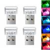 4 PCS Mini LED Night Light Plug-in USB Interface Car Atmosphere Light Universal USB Light  Home Use
