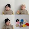 New Baby Beanies Newborn Infant Boys Girls Caps Korean Fashion Kids Knit Wool Hats Solid Color Kids Accessories 0-2years Old