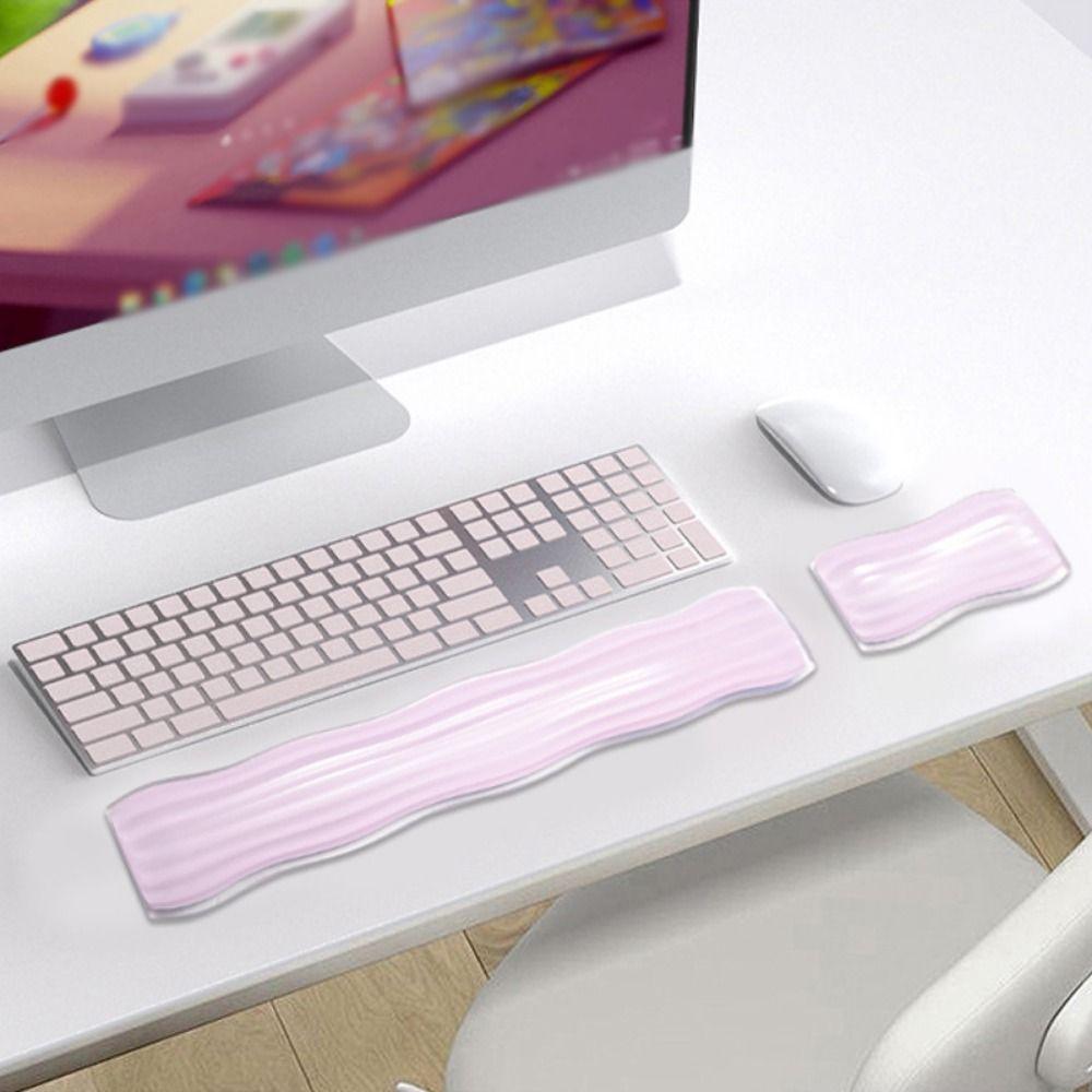 Creative Clear Mouse Wrist Rest Transparent Ergonomic Silicone Gel Wrist Pad Non-slip Comfortable Gel Wrist Rest Pad Office