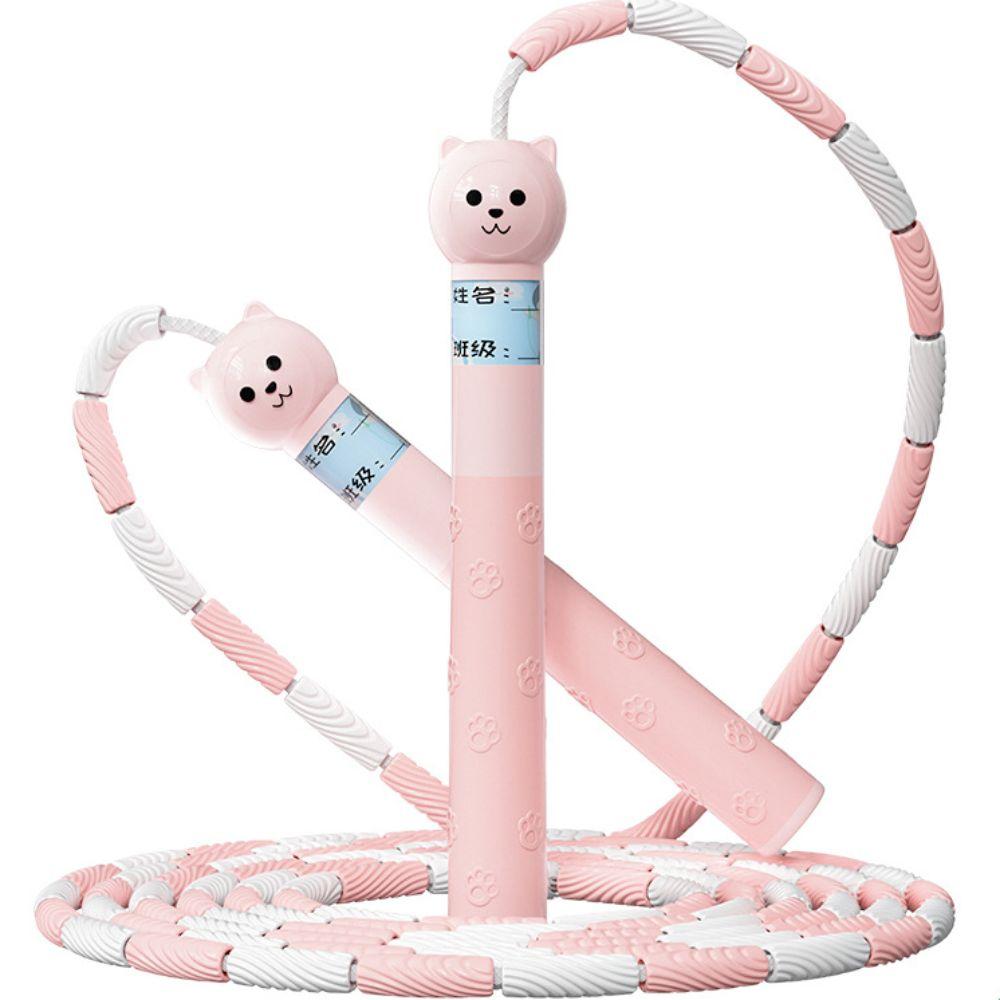 Anti-Skid Segmented Fitness Jump Rope 2.8m Sports Rope Soft Bead Skipping Rope  Children