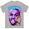 Chris Brown Breezy Retro Graphic Tshirt Unisex Unisex Rb Hip Hop Singer Fan Casual Short Sleeve Cotton Tops
