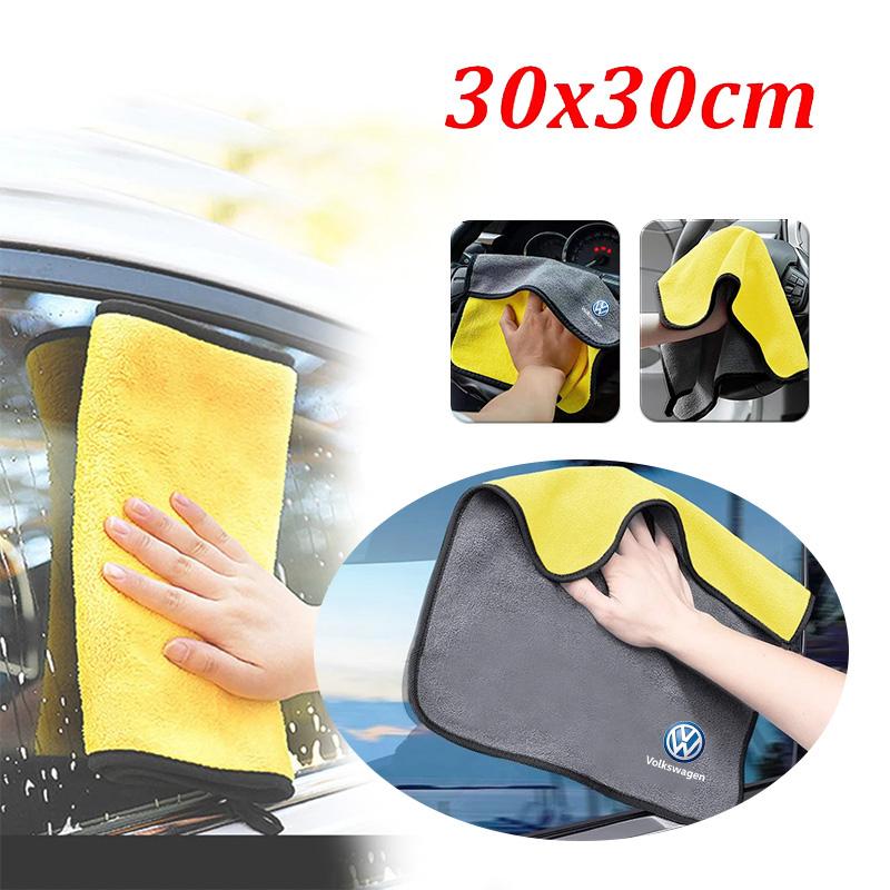 Microfiber Cleaning Cloth Absorbent Car Wash Drying Towel For Volkswagen VW Rline R GTI Golf Polo Passat Magotan Tiguan Bora GTD zg9