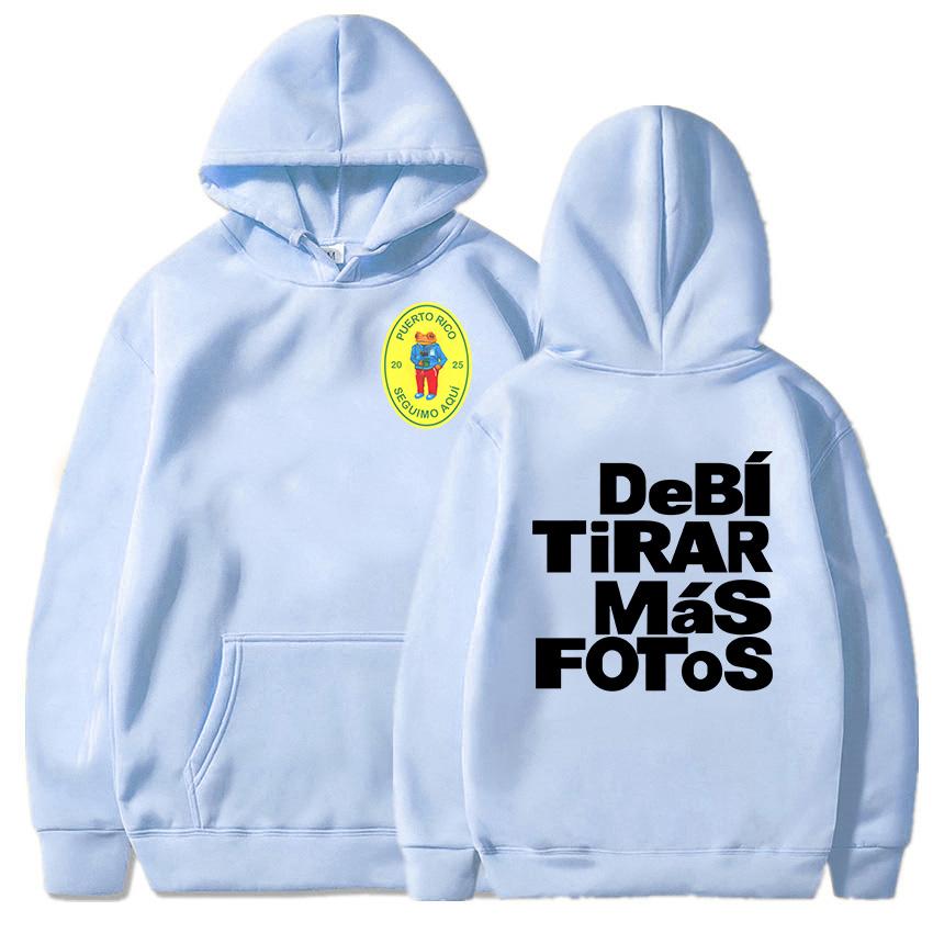 DTMF Деби Тирар Мас Фотос 2025 Толстовки для нового альбома Bad Bunny Знаменитый певец Толстовки Одежда с графическим принтом Женская толстовка для девочек