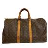 M41426 Vintage Monogram Pattern Leather Kiepol 50 Boston Bag Brown Leather Unisex Used