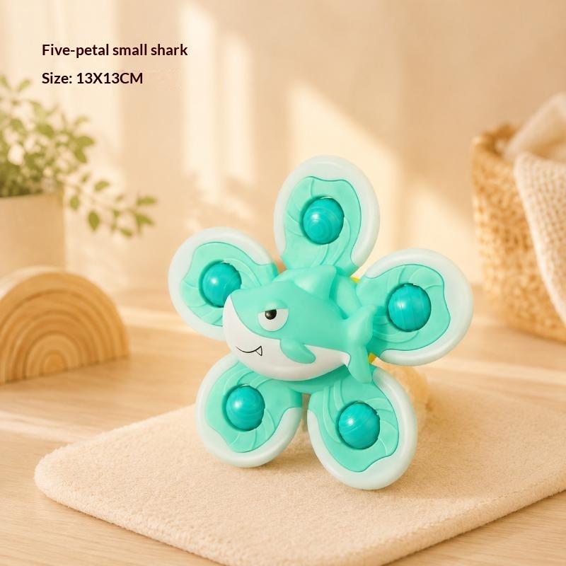 Interactive Cat Suction Cup Spinner Toys 1/4Pcs Fingertip Fun Spinning Top Safe Non-Toxic Plaything for Kitten Bathroom Play