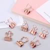 10pcs High Quality Cat Heart Cactus Mini Stationery Binder Clips Office Supplies Metal Paper Clip
