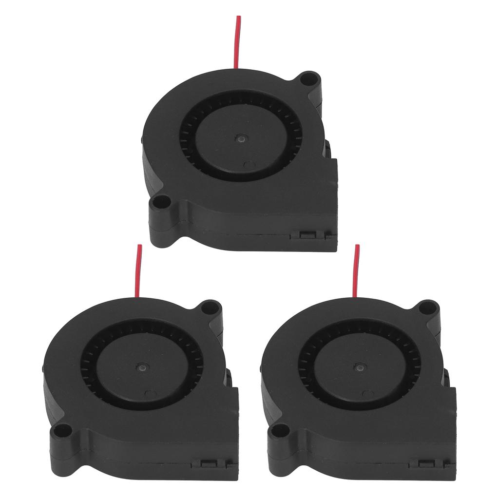 3Pcs Electronic Cooling Fan 6000RPM Blower Cooler Set Kit for Printer DC 12V 0.18A