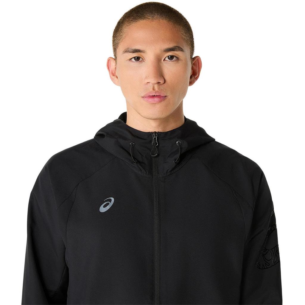 Тренировочная куртка Dry Actimotion Cross Hoodie 2031E980 унисекс для взрослых 001 S [ASICS] (Производительность Черный)