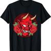 Japanese Demon Art Mask Skull Devil Oni Harajuku Style T-Shirt